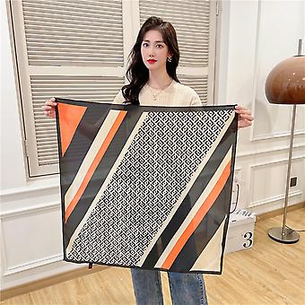 Women's 27.5" Satin Square Silk Like Hair Scarves and Wraps Headscarf for Sleeping,  FJ521-1