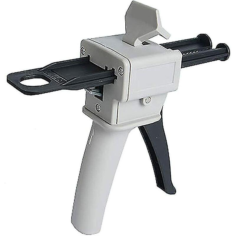 Epoxy Dispenser Gun, Ab Epoxy Glue Gun Handle Applicator For Mixing Glue, 1:1 Ratios 50ml(white)
