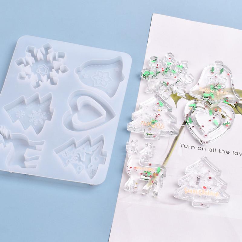 Transparent Silicone Mold Resin Epoxy Decor Crafts Diy Christmas Tree Listing