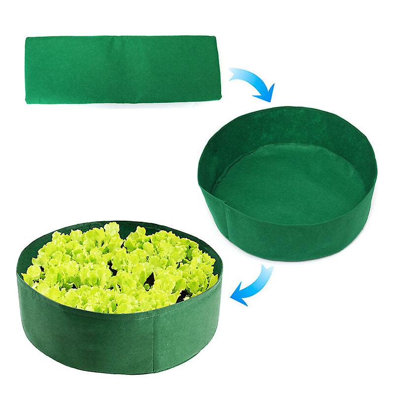 Round Felt Fabric Grow Bag For Vegetable Planting - Home Garden Cultivation