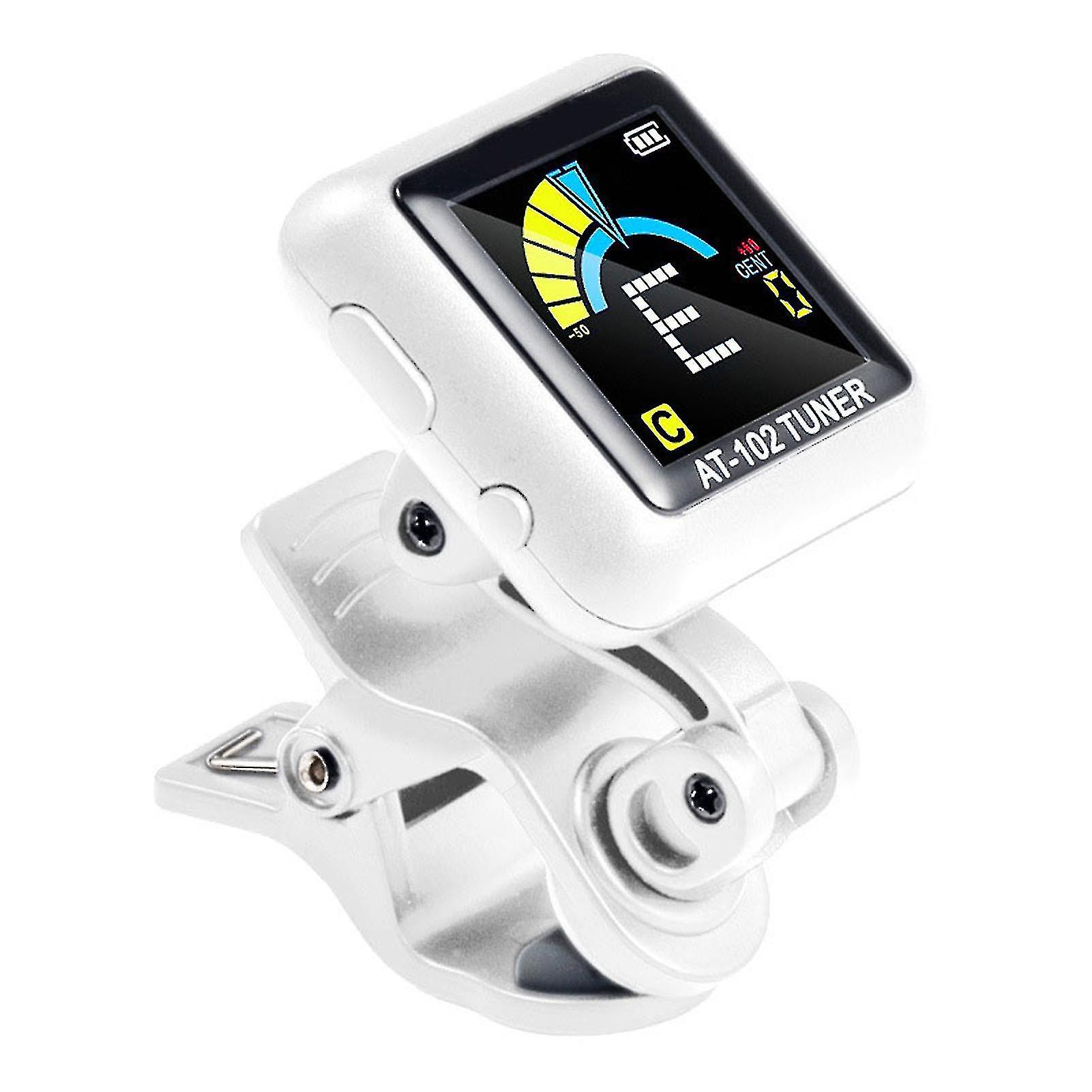 Guitar Tuner Rechargeable Clip On Tuner For All Instruments Bass Ukulele Violin