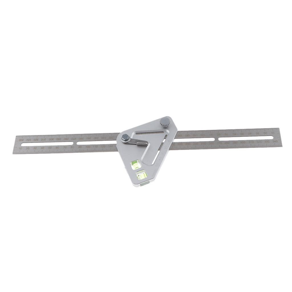Triangle Level Ruler Stainless Steel Angle Ruler Protractor Angle Finder