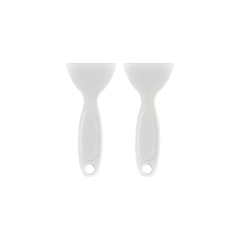 2 Pieces Plastic Defrost Scraper Freezer Ice Scraper Tool White