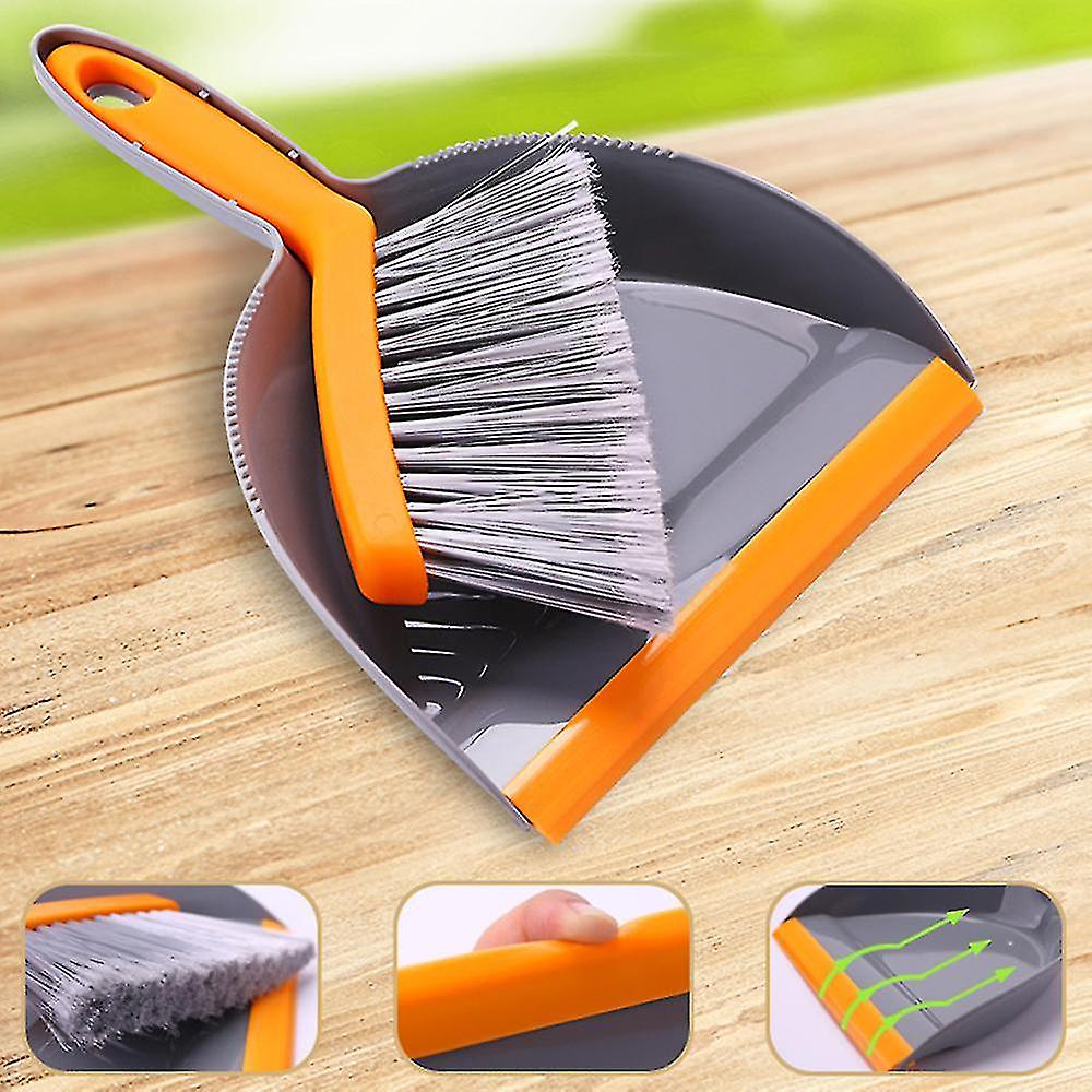 Mini Broom And Dustpan Set Desktop Broom Reusable Plastic Cleaning Shovel D