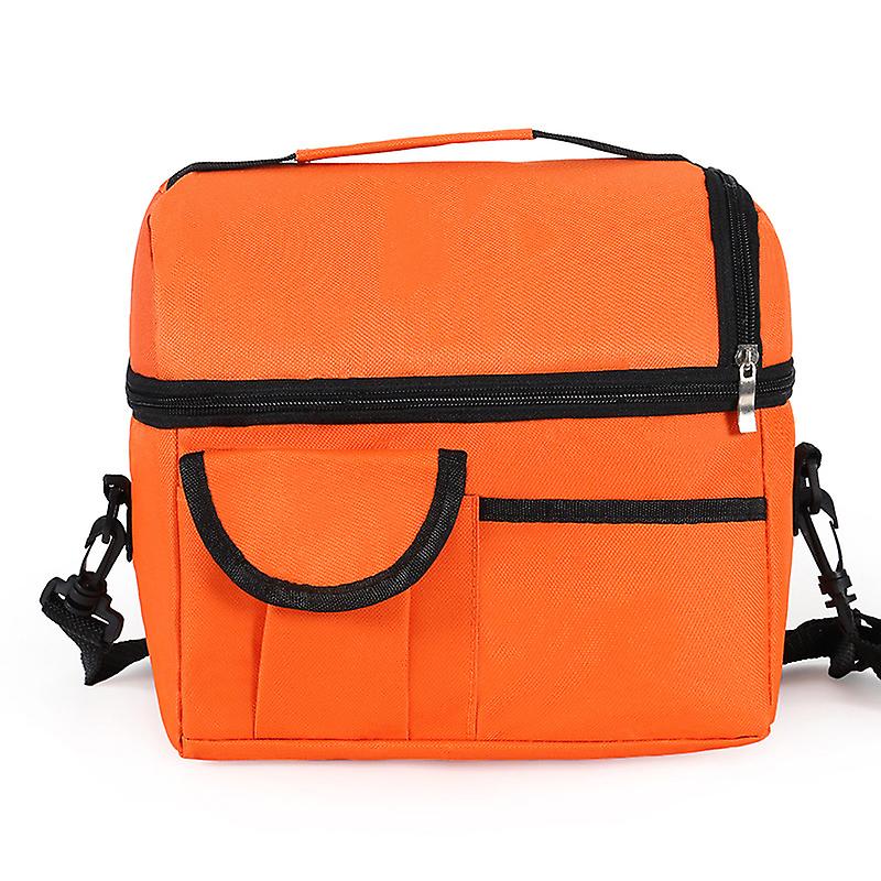 Double-layer Large Capacity Insulated Bag Shoulder Strap Design Insulated Bag