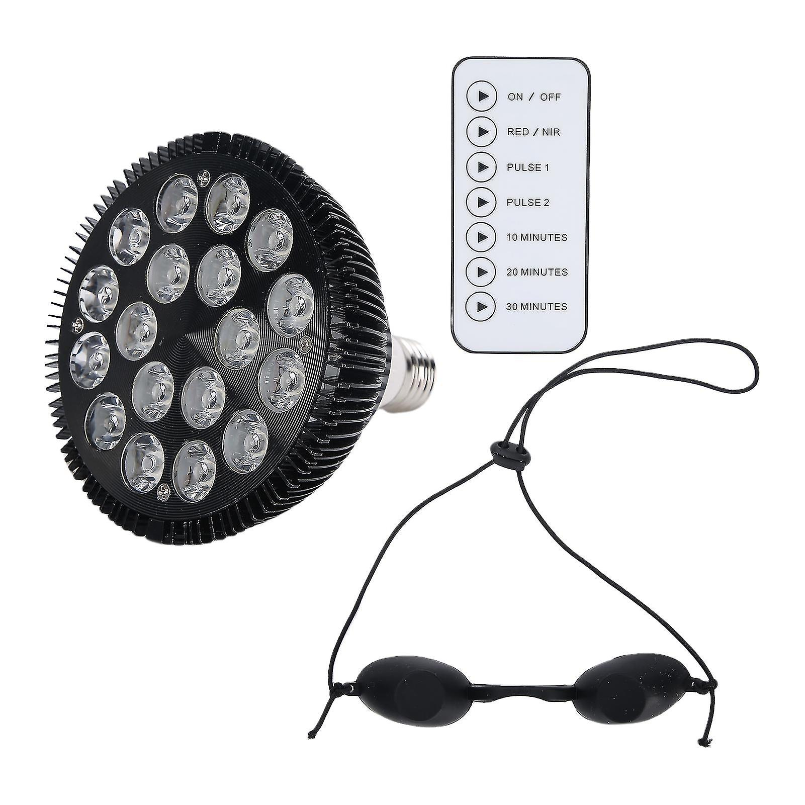 54W Led Red Infrared Therapy Light With Remote Control Household Pulse Physical Therapy Light Ac100240v