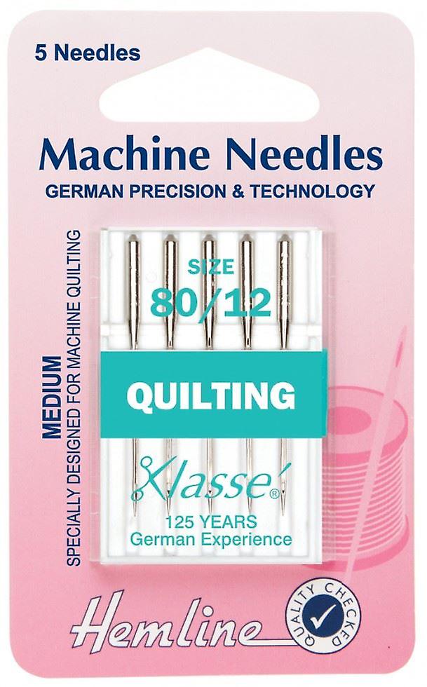 Hemline Quilting Machine Needles - per pack of 5