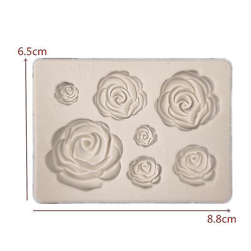 ケーキパンモールド新しい花の形をした芳香族石膏モールド1個