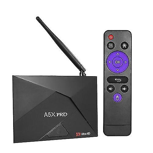 Lecteurs multimédias domestiques multifonctions en streaming A5x Pro Smart Android 7.1 Tv Box Rk3328 2g / 16g