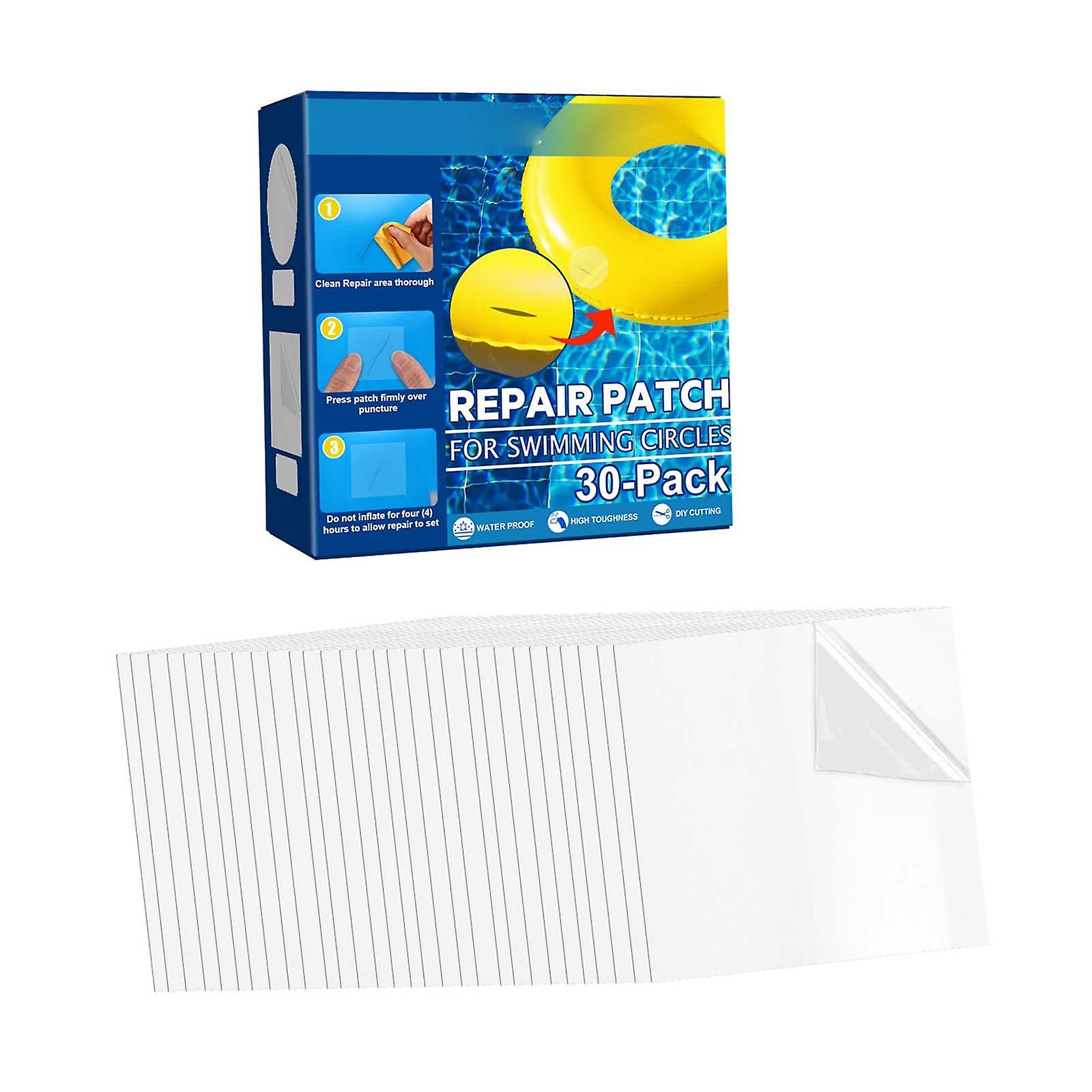 30Pcs Inflatable Patch Repair Kit Transparent Square Shape Pool Repair Patch