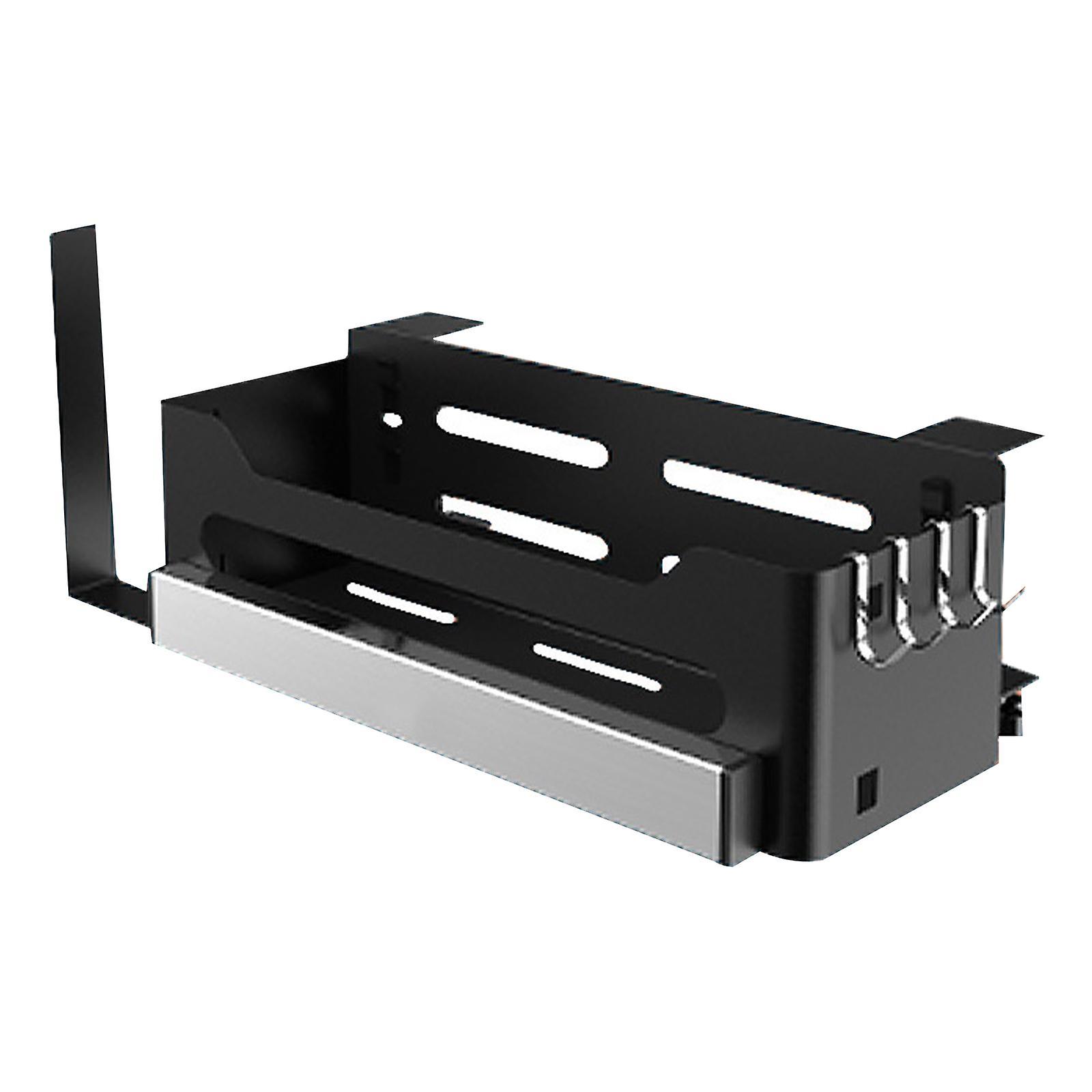 BBQ Accessories Storage Box Magnetic Shelf with 4 Hooks for Fridge Kitchen