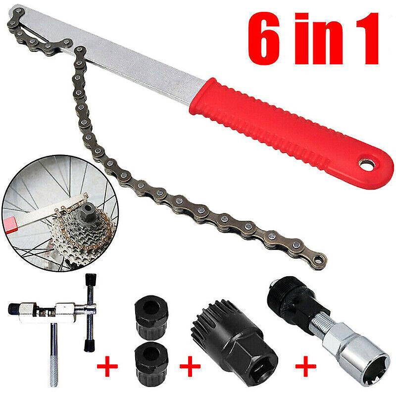 6 IN 1 bicycle tool repair sprocket puller crank puller bottom bracket