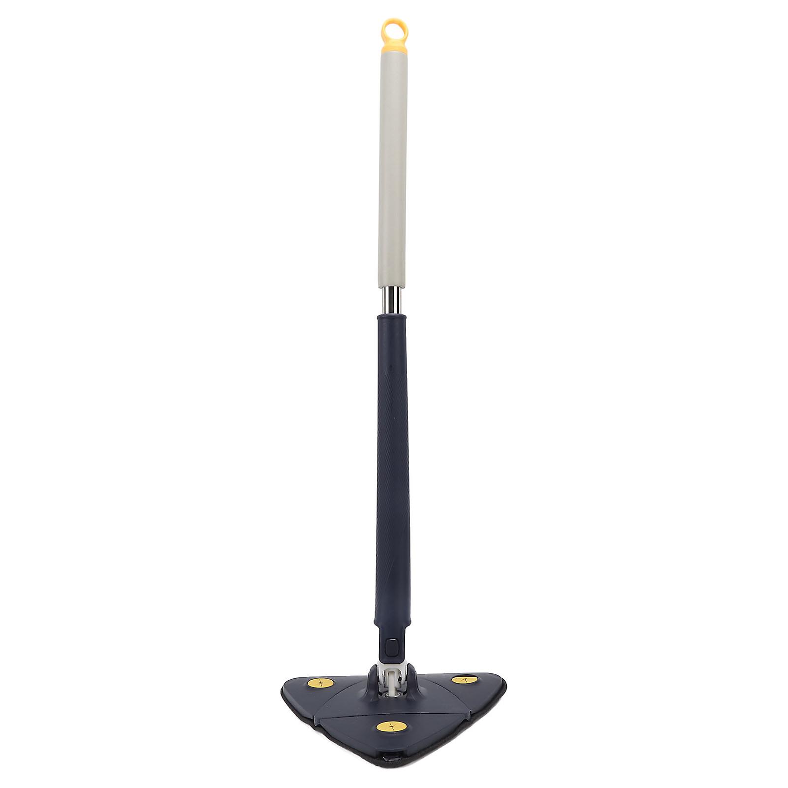 Hand-Washable Triangular Mop Extendable Triangle Mop Rotary 360 Degree Adjustable Cleaning Mop for Home Bathtub Floor Wall