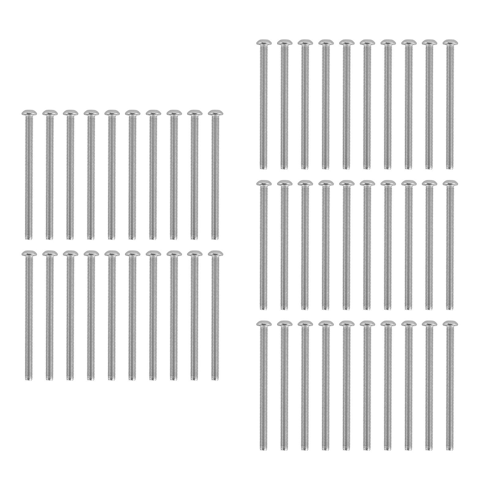 DTCY 50Pcs Button Head Socket Caps Screws Galvanized Steel M4 for Classified Instruments Electronics2802-0004-0060