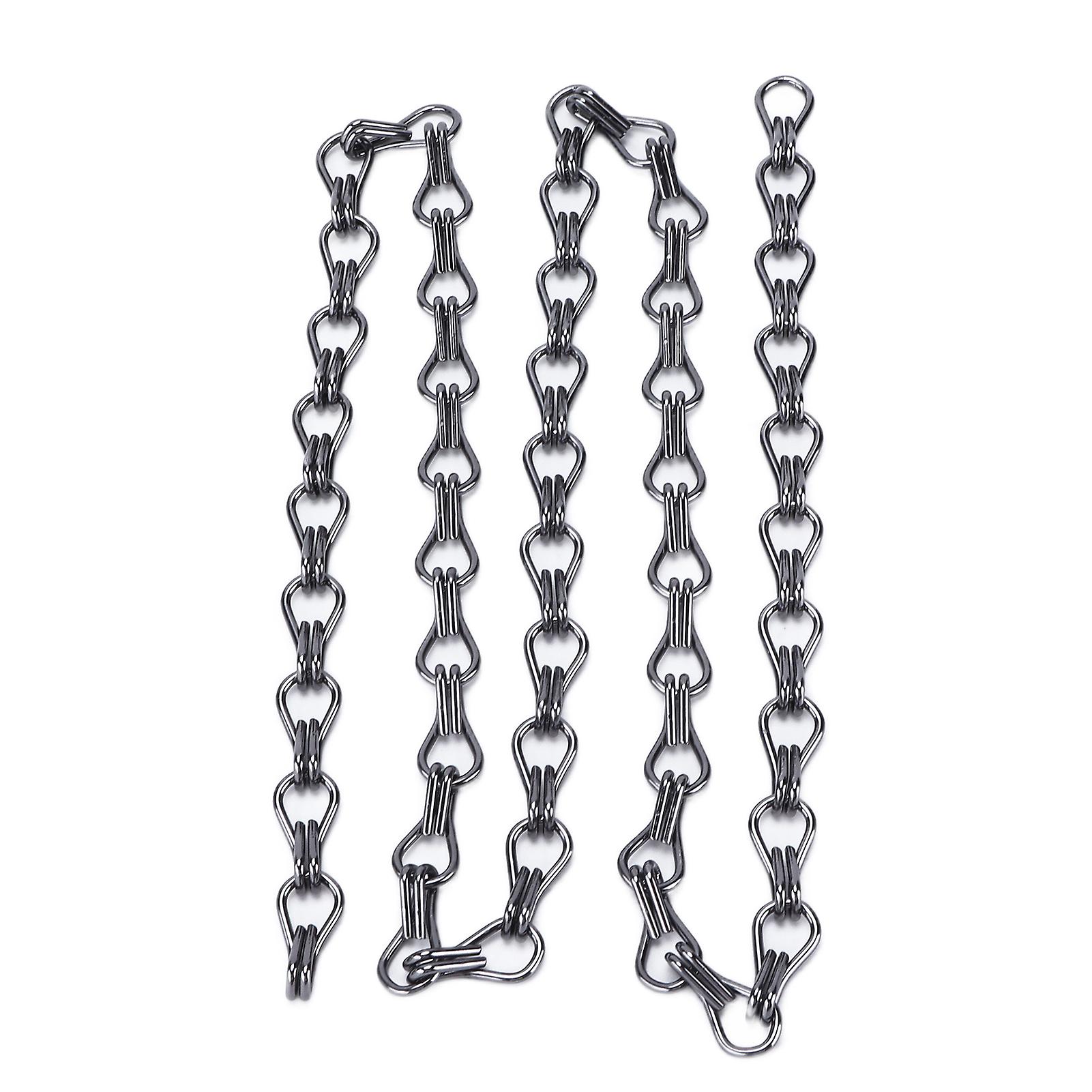 2Pcs 1m Gray Aluminium Rustproof Hanging Chains for DIY Bird Feeders