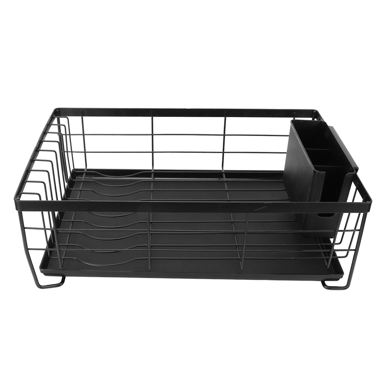 Single Layer Drain Tray for Dish Storage, Multifunctional Kitchen Shelf