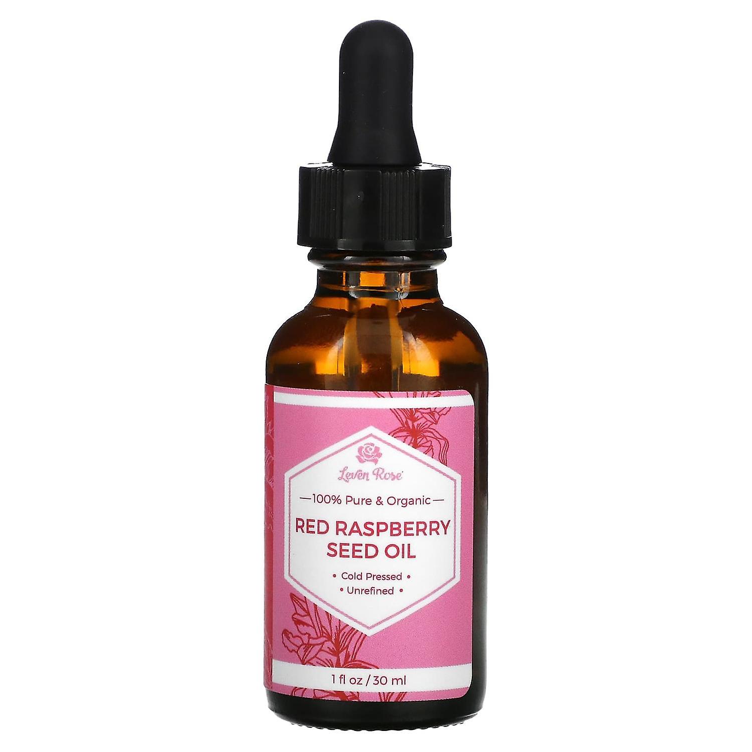Leven Rose, 100% Pure & Organic, Red Raspberry Seed Oil, 1 fl oz (30 ml)