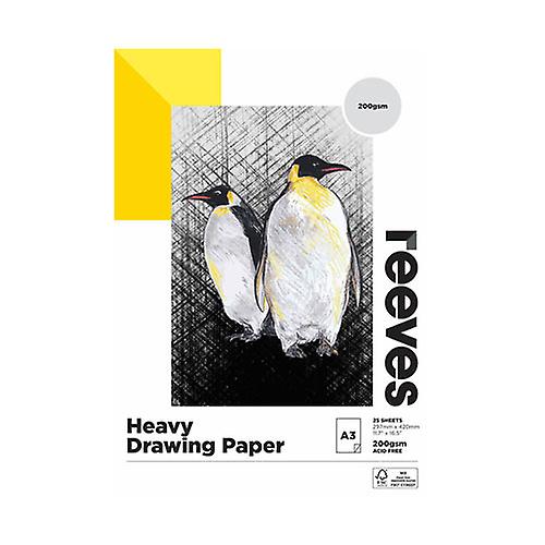 Reeves Premium Quality 200gsm Durable Heavy Mix Credit Draw Pad 25 Sheets