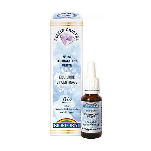 Green Tourmaline, Balance, Organic Centering 20 ml of floral elixir