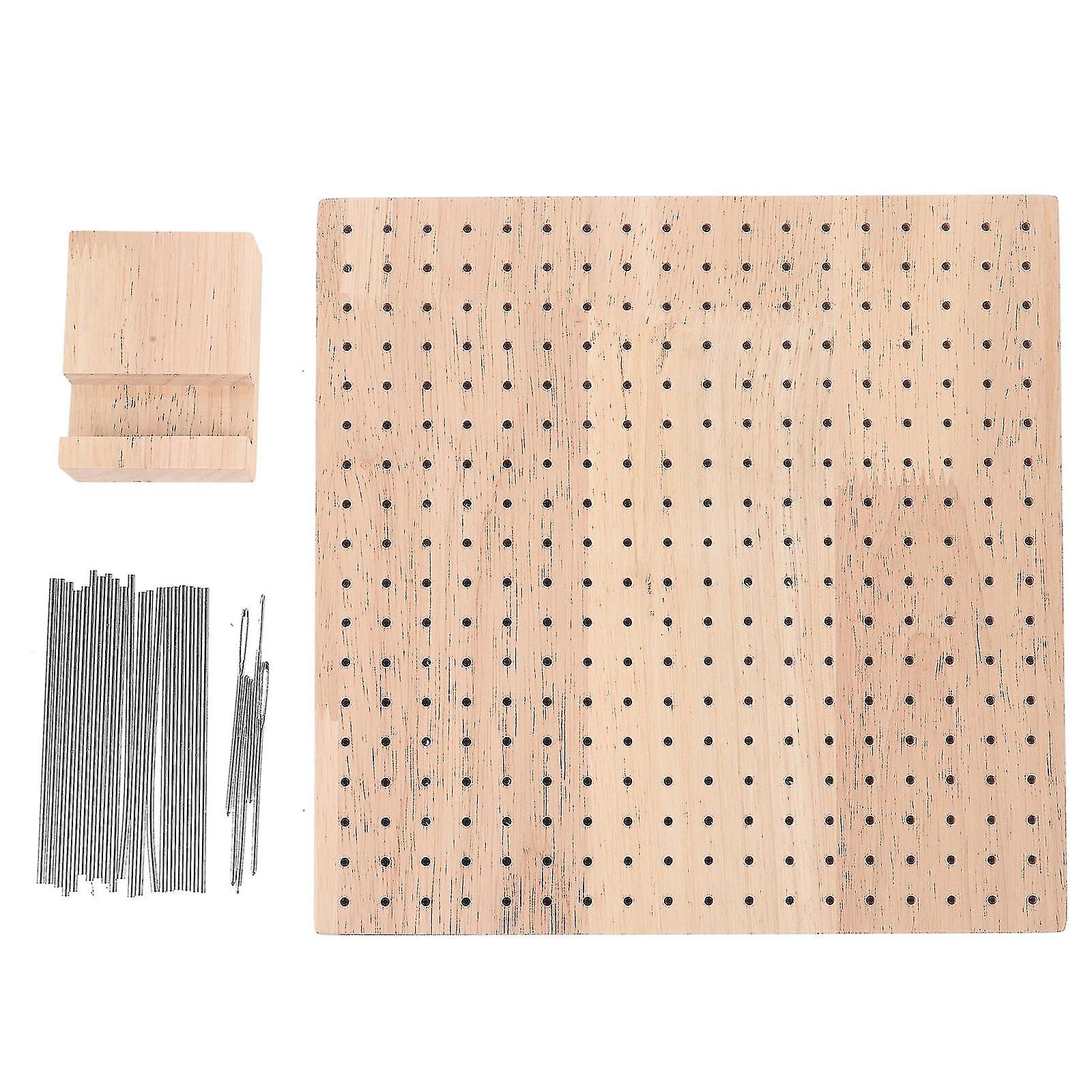 1 Set Of Crochet Square Blocking Board Crocheting Blocking Board With Needles Wood Blocking Board