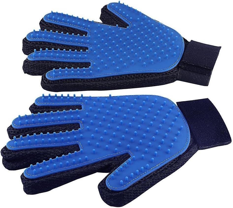 Pet Grooming Glove - Soft Brushing Glove Brush Glove - Effective Tool for Removing Fallen Animal Hai