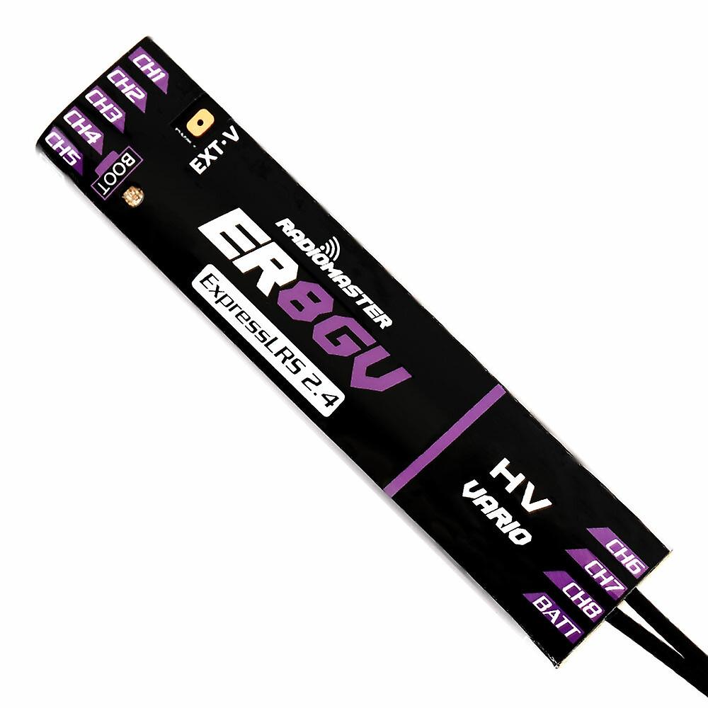 Radiomaster ER8-G/ER8-GV 2.4GHz 8CH ExpressLRS ELRS RX 100mW PWM Receiver Support Voltage Telemetry