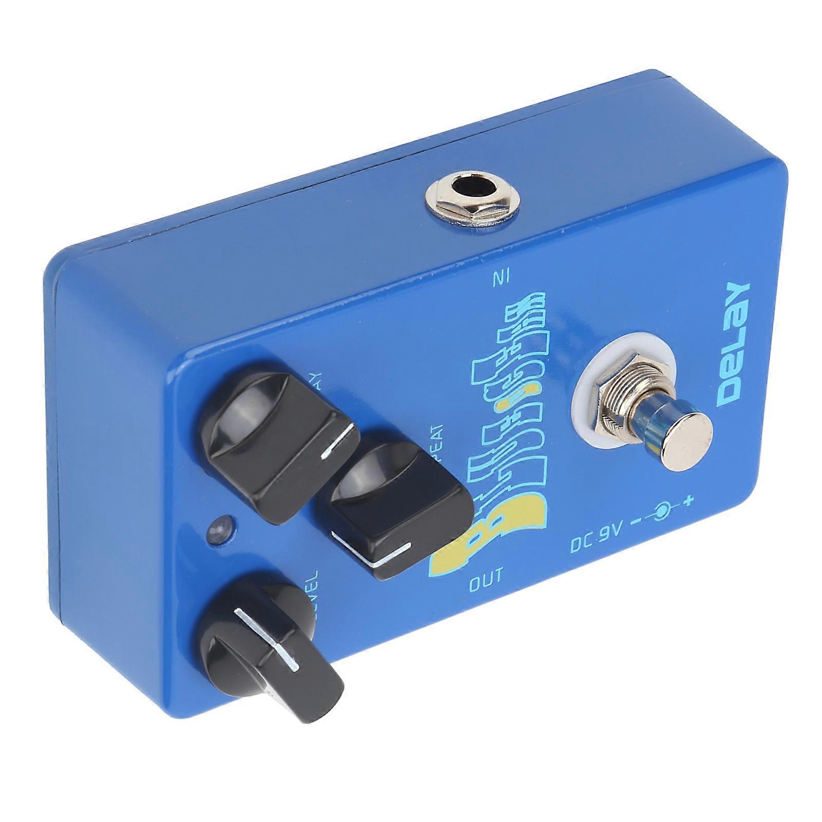 Delay Effect Pedal True Bypass Sound Processor Electric Guitar Single Block Unit