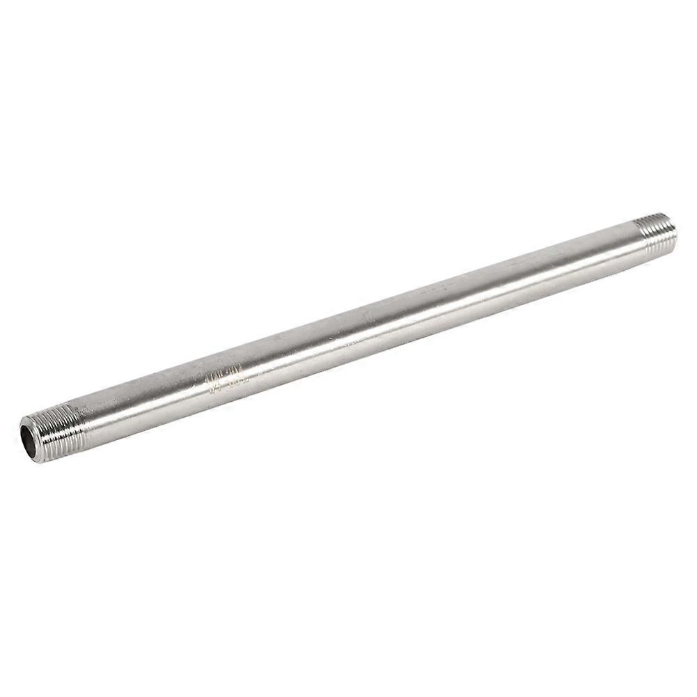 Conector de tubería roscado de acero inoxidable 304 macho x macho (1/4")