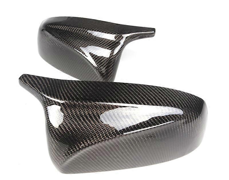 2pcs Side Wing Rearview modified car styling Bright black Carbon Fiber Pattern Mirror Cover caps For BMW X5 E70 X6 E71 2008-2013