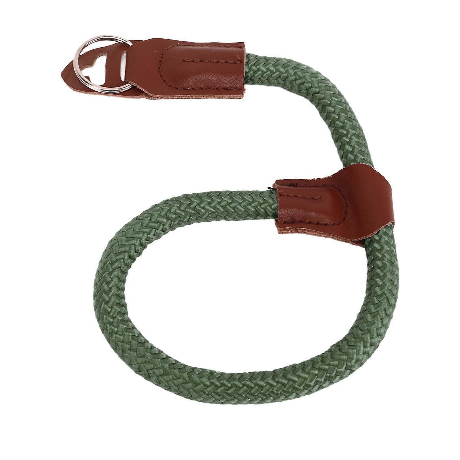 Camera Wrist Strap Round Rope Quick Release Camera Hand Strap For Dslr Slr Mirrorless Od Green