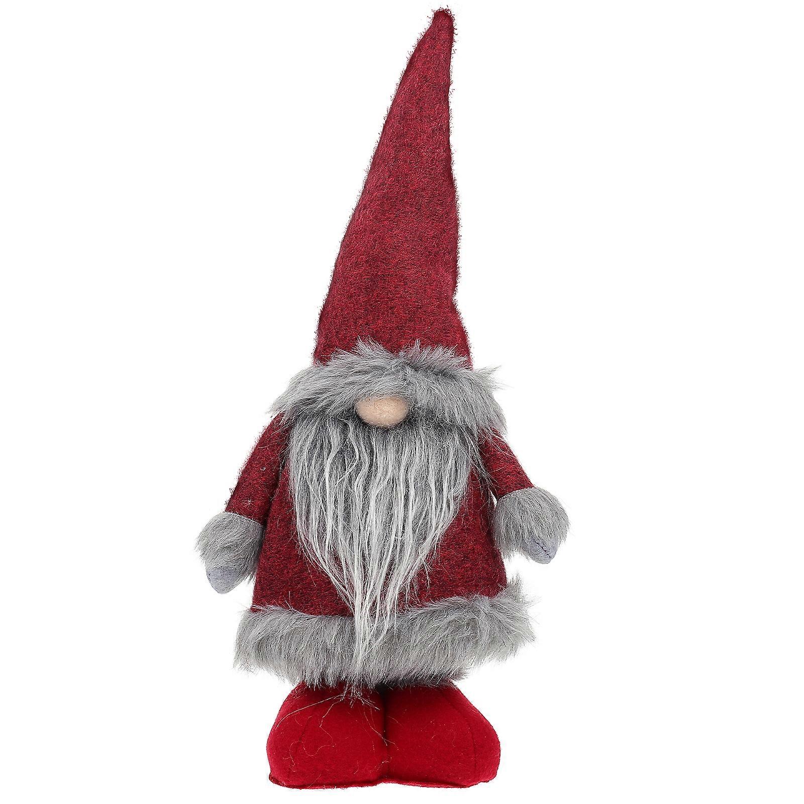 Santa Claus Ornaments Holiday Plush Figurines Window Display Plush Scandinavian Santa Plush Gnomes Elf Decorations