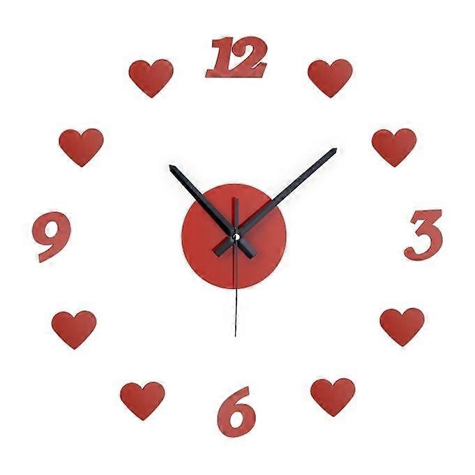 DIY väggklocka "Hjärtan