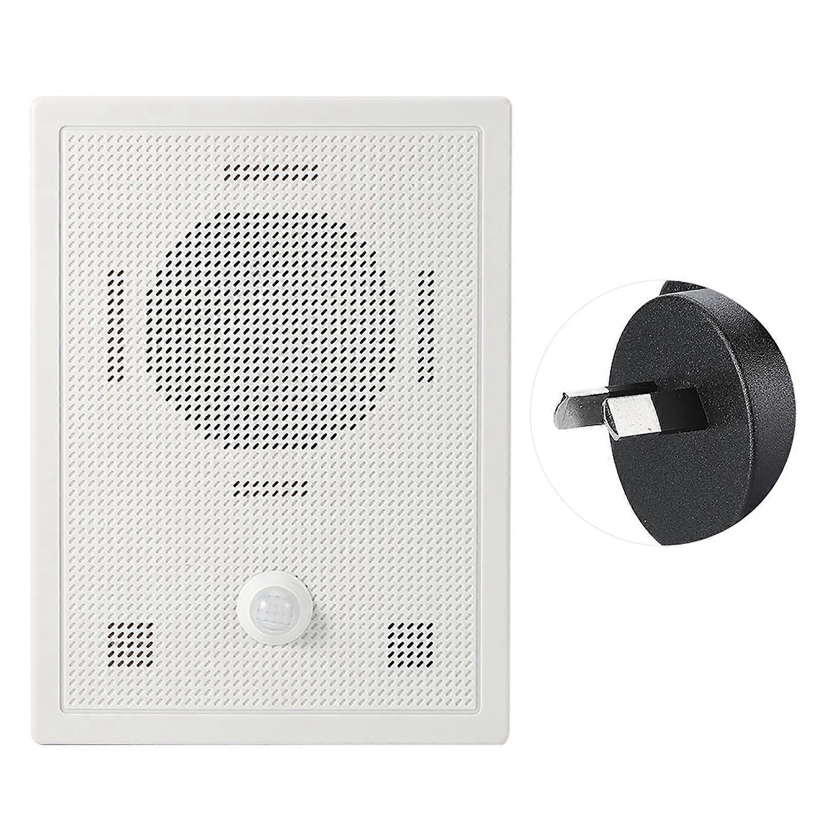 Wireless Welcome Doorbell Entry Alarm W/sensor Voice Prompter Antitheft For Home Store Hotel Ac100v240vau Plug