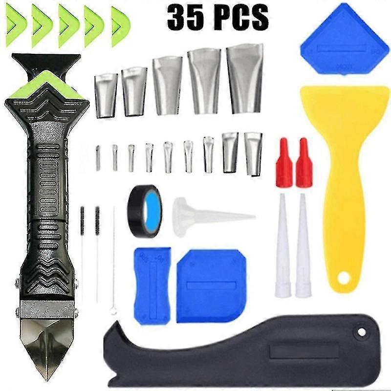Barsinfi pol Caulking Tool Kit Silicone Scraper Sealant Remover Tool Set Caulking Finisher Smooth Grout Removal