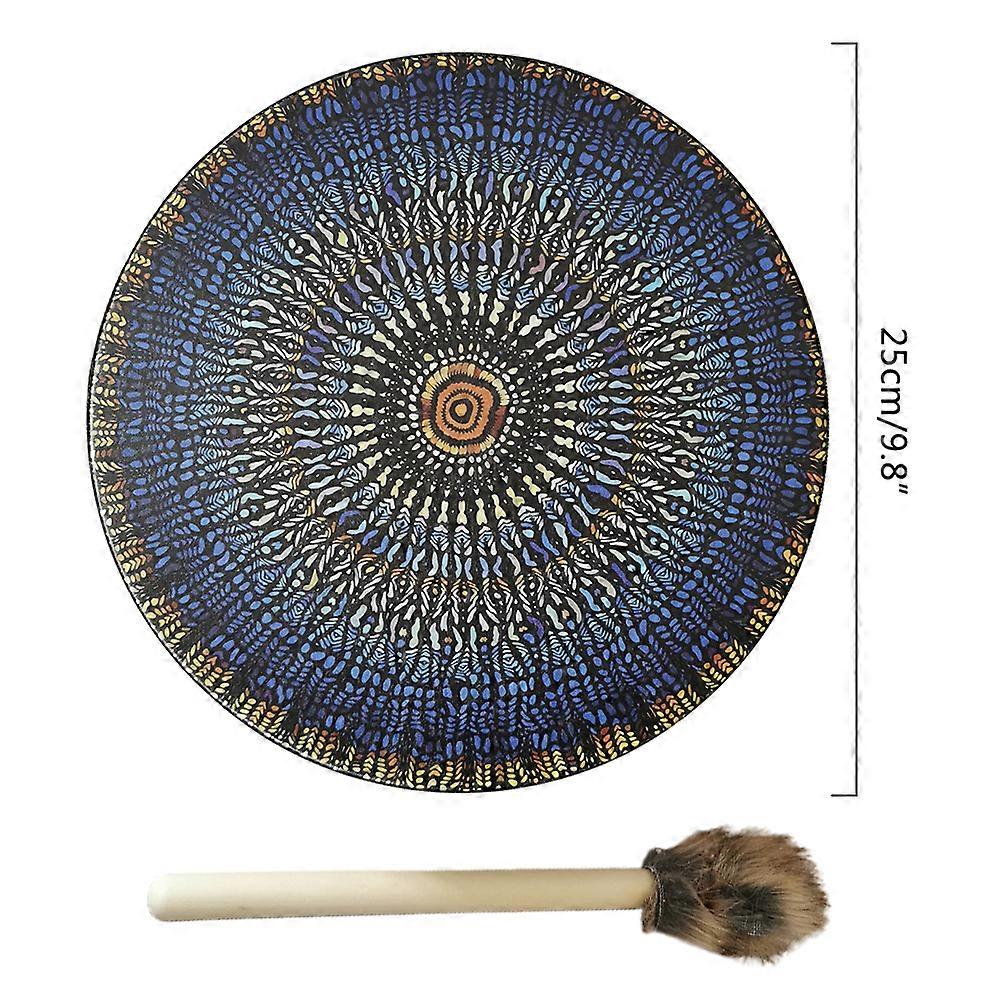 Shaman Drum with Stick for Home Decor and Shamanic Practices - Hand Drum for Kids and Adults