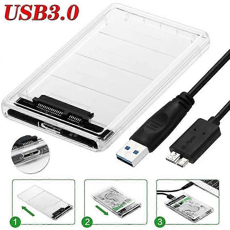 drive enclosures external usb3.0 enclosure durable hard clear sata