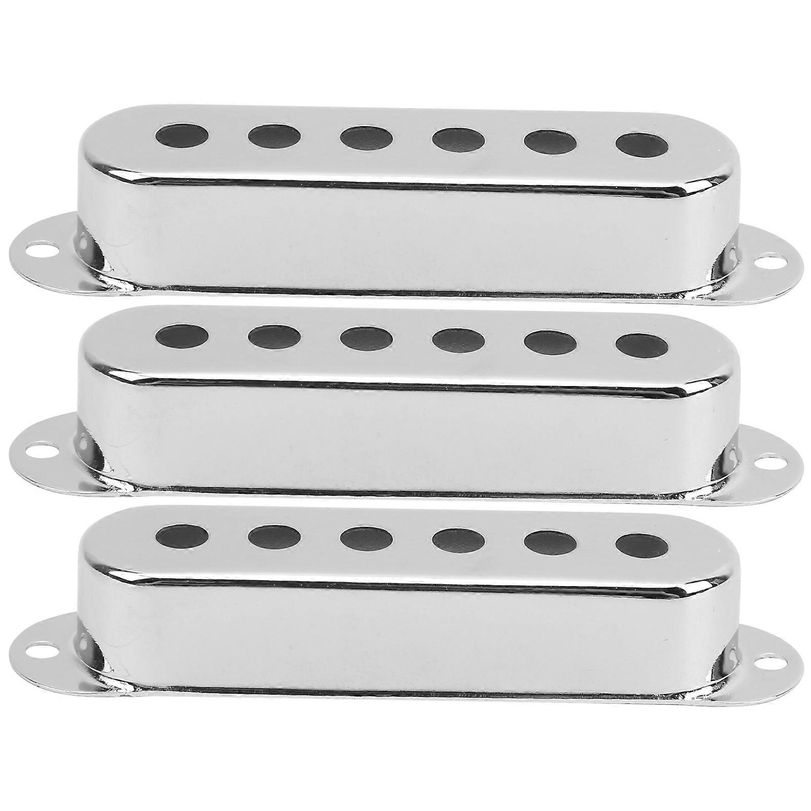 3個シングルピックアップカバー真鍮48mm / 50mm / 52mm楽器アクセサリーST SQエレクトリックギターアージェント用
