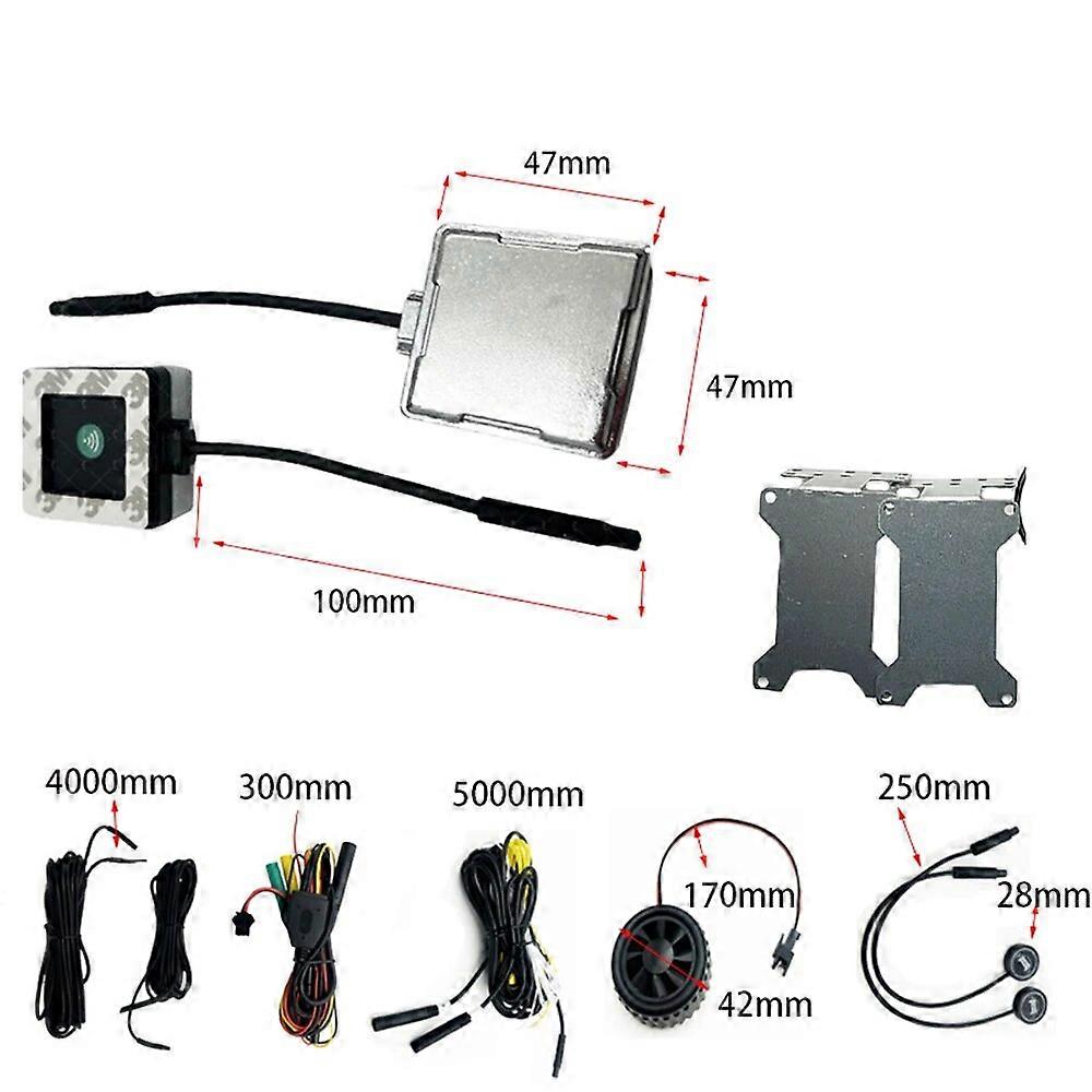 Tire Pressure Detector 2pcs 24G Car Blind Spot Radar Detection System Warning Light Driving Reversin