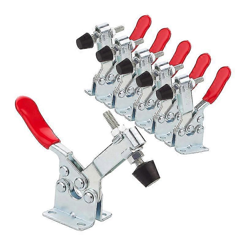 6Pcs Toggle Clamp -201B Quick Release Tool Horizontal Clamps Adjustable Clamps Latch Tooling Access