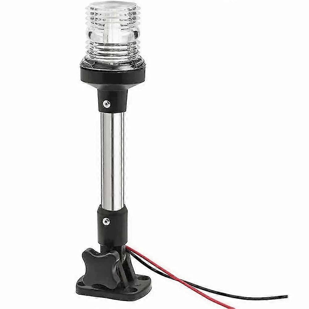 yacht navigation light, ip67 folding led boat navigation light for boat 360 degree round light 4500k white 12v-24v