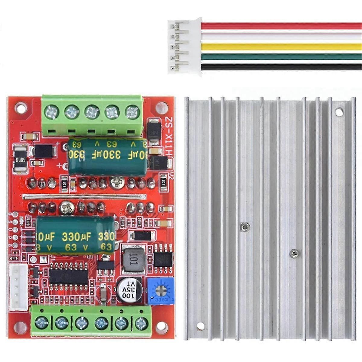 DC 6-60V 400W BLDC Three Phase DC Brushless Motor Controller PWM Hall Motor Control Driver Board 12