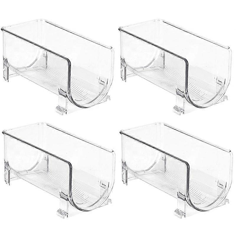 New 4Pack Refrigerator Organizer Kitchen Bottle Storage Rack Stackable Wine Holder Bottles Display Shelf Fridge Kitchen