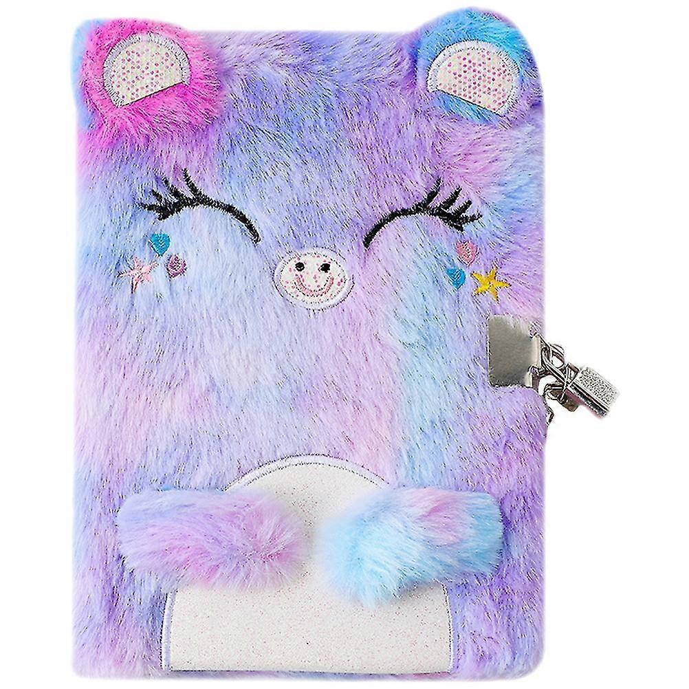 Adorable Plush Notebook Cartoon Plush Notebook Cartoon Animal Notebook Children Diary