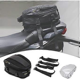 Universal Waterproof Motorcycle Tail Bag – Black, 7.5L-10L Capacity – Seat Bag For Motorbikes With Large Capacity