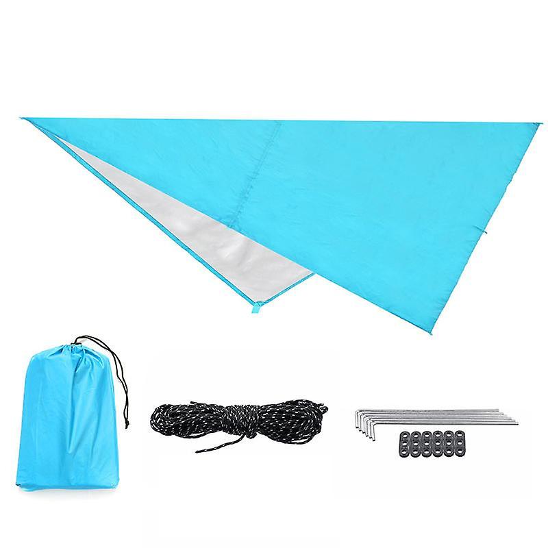 Portable Lightweight Outdoor Awning Camping Tent Tarp Shelter Hammock Cover Waterproof Rain Tarp Shelter Sunshade With Bag