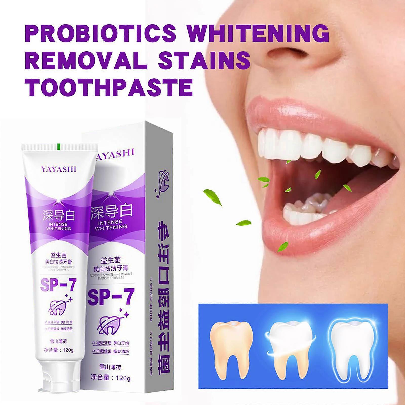 Probiotic Brightening Toothpaste Whitening Toothpaste Fresh Breath Whitening Toothpaste 120g