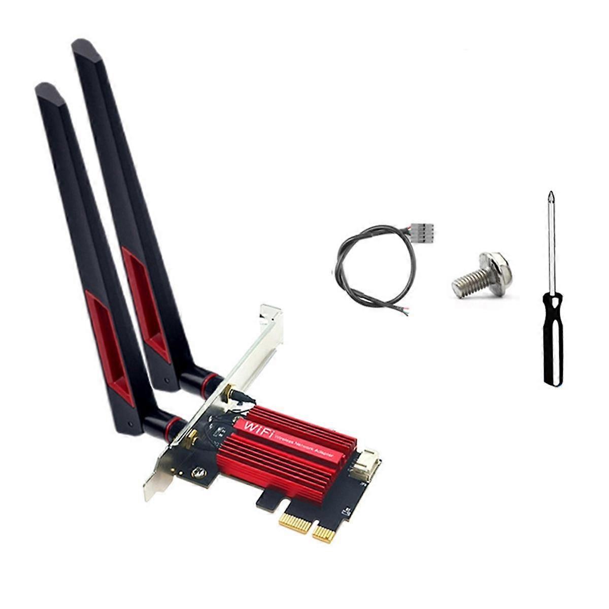 QCNFA765 WiFi6E WiFi Card PCIE Wireless Adapter 5970M Triple Band 2.4G/5G/6G BT5.2 802.11AX 10DB An