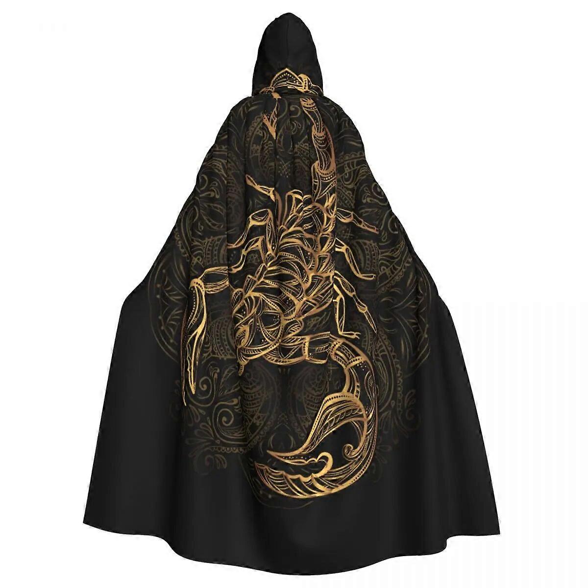 623108726-Scorpion Kapuce Přehoz Polyester Unisex Čarodějnice Plášť Kostým Příslušenství