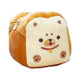 Adorable Long Bread Shaped Shiba Inu Plushie Down Cotton Soft Bread Pillow