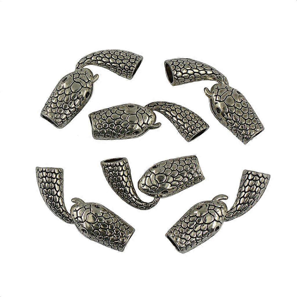 6 sets Tibetan Metal Snake Hook Clasps Toggle Hook Jewelry Accessories for DIY Making Findings & Components